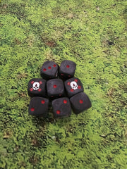 White Skull Black Matte (16MM) - 25CT Dice Red Dragon  | Multizone: Comics And Games