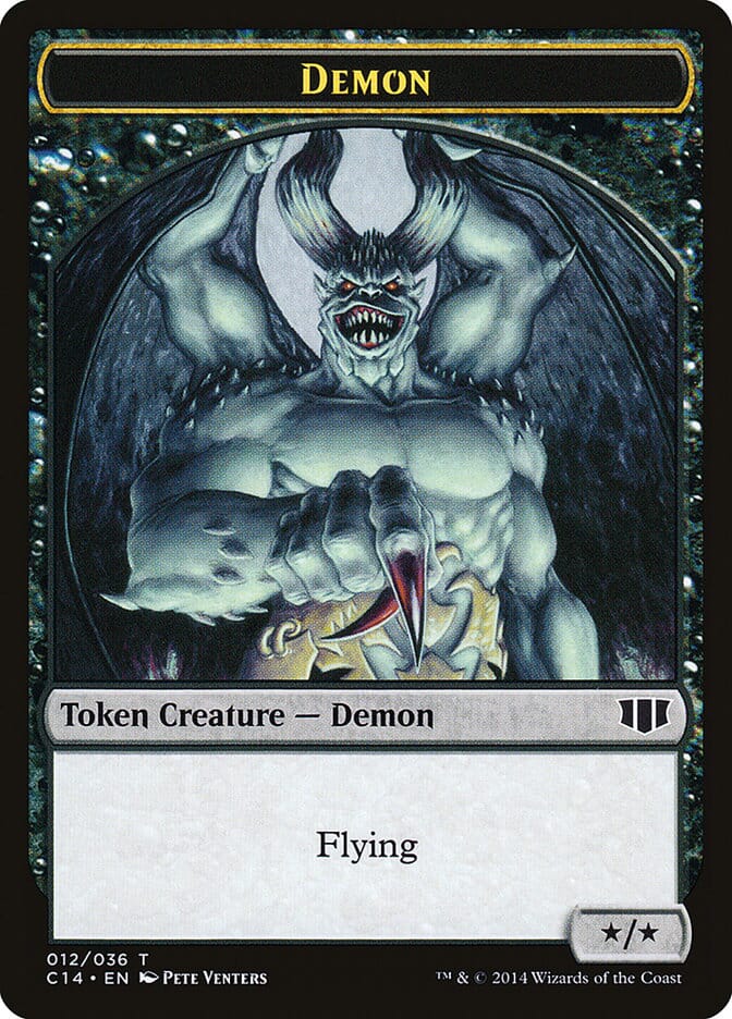 Demon (012/036) // Zombie (016/036) Double-sided Token [Commander 2014 Tokens] MTG Single Magic: The Gathering  | Multizone: Comics And Games
