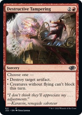 Destructive Tampering [Jumpstart 2022] MTG Single Magic: The Gathering  | Multizone: Comics And Games