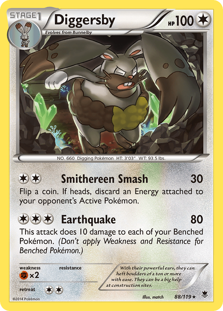 Diggersby (88/119) [XY: Phantom Forces] Pokemon Single Pokémon  | Multizone: Comics And Games
