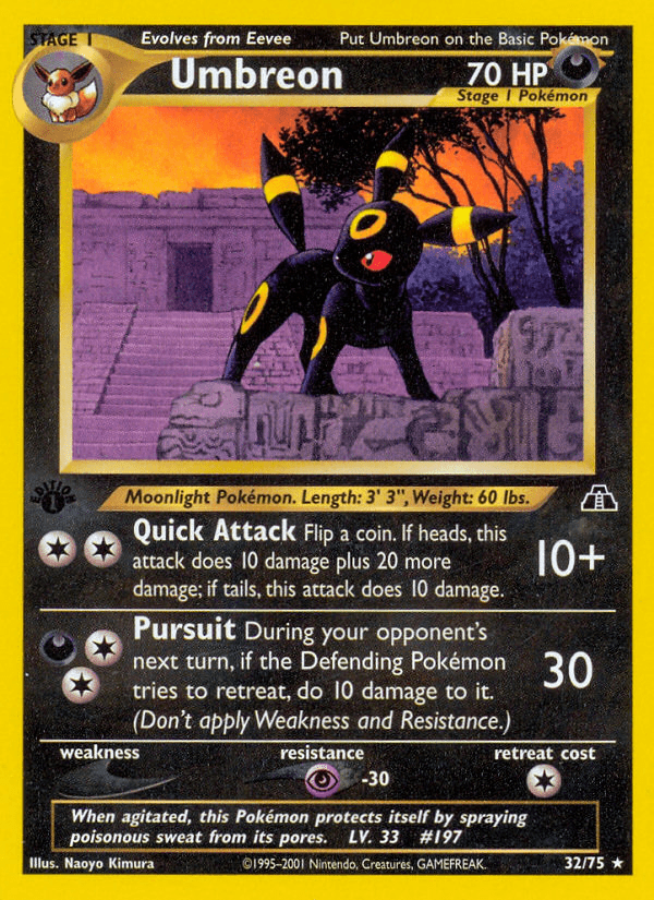 Umbreon (32/75) [Neo Discovery 1st Edition] Pokemon Single Pokémon  | Multizone: Comics And Games