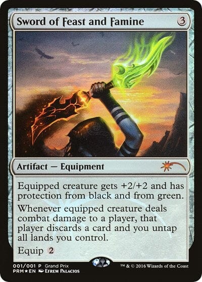 Sword of Feast and Famine [Grand Prix Promos] MTG Single Magic: The Gathering  | Multizone: Comics And Games