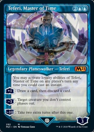 Teferi, Master of Time (Showcase) (292) [Core Set 2021] MTG Single Magic: The Gathering  | Multizone: Comics And Games