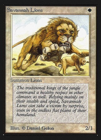 Savannah Lions (IE) [Intl. Collectors’ Edition] MTG Single Magic: The Gathering  | Multizone: Comics And Games