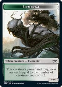 Elemental // Treasure Double-sided Token [Double Masters Tokens] MTG Single Magic: The Gathering  | Multizone: Comics And Games