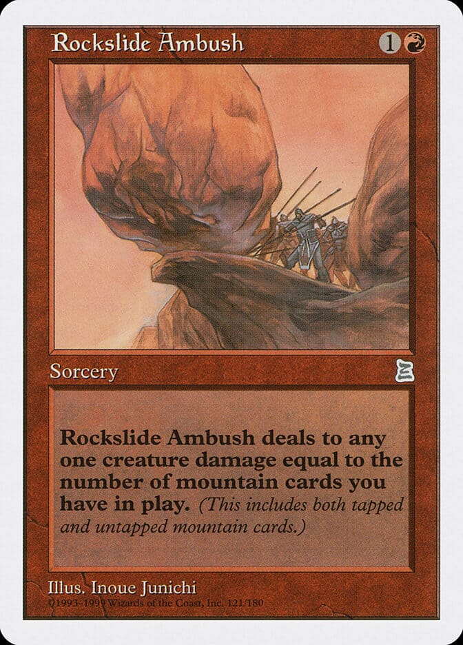 Rockslide Ambush [Portal Three Kingdoms] MTG Single Magic: The Gathering  | Multizone: Comics And Games