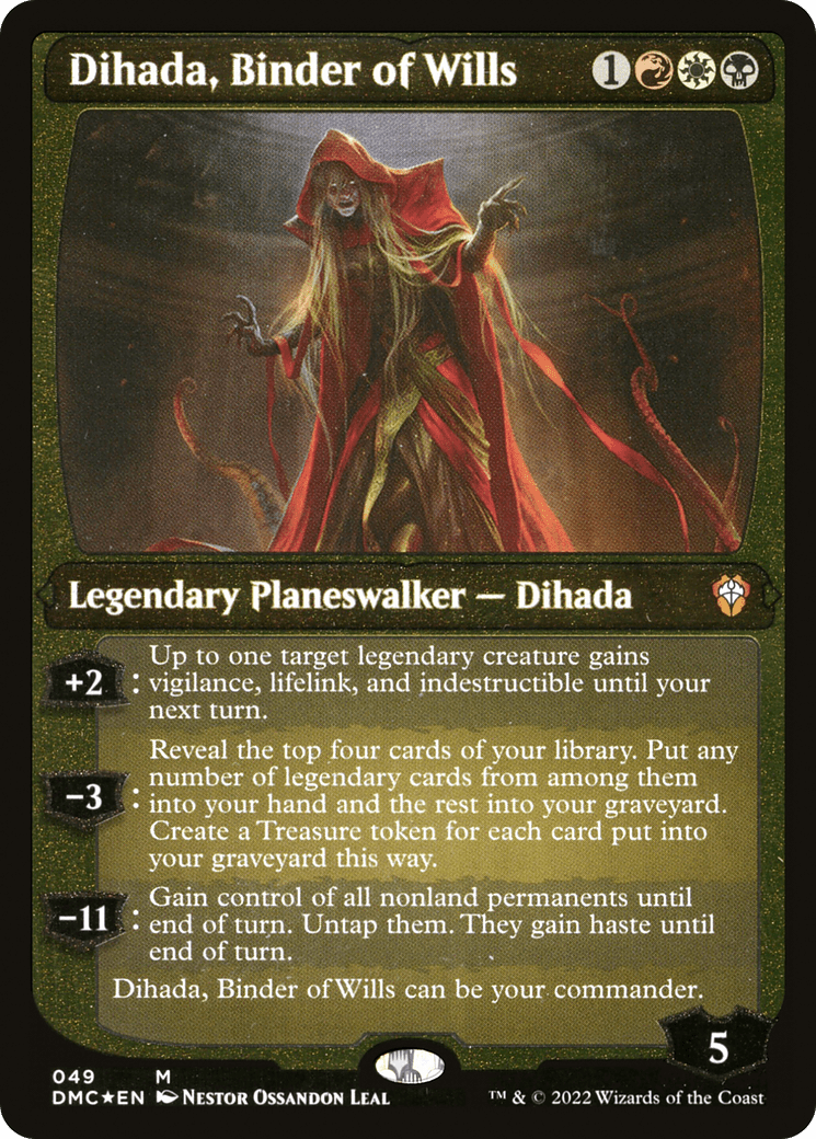 Dihada, Binder of Wills (Showcase Display Commander) [Dominaria United Commander] MTG Single Magic: The Gathering  | Multizone: Comics And Games
