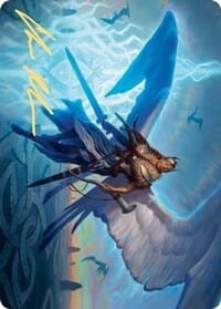 Righteous Valkyrie Art Card (Gold-Stamped Signature) [Kaldheim: Art Series] MTG Single Magic: The Gathering  | Multizone: Comics And Games