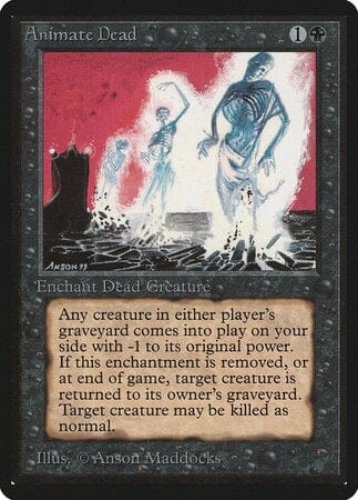 Animate Dead [Limited Edition Beta] MTG Single Magic: The Gathering  | Multizone: Comics And Games