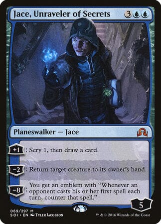 Jace, Unraveler of Secrets [Shadows over Innistrad] MTG Single Magic: The Gathering  | Multizone: Comics And Games