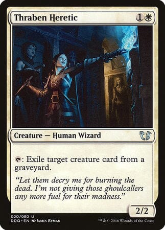 Thraben Heretic [Duel Decks: Blessed vs. Cursed] MTG Single Magic: The Gathering  | Multizone: Comics And Games