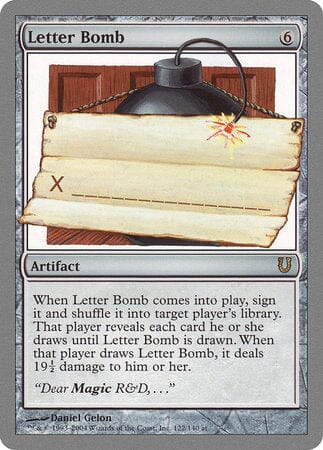 Letter Bomb [Unhinged] MTG Single Magic: The Gathering  | Multizone: Comics And Games