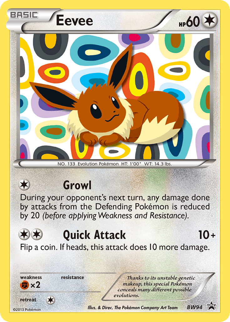 Eevee (BW94) [Black & White: Black Star Promos] Pokemon Single Pokémon  | Multizone: Comics And Games