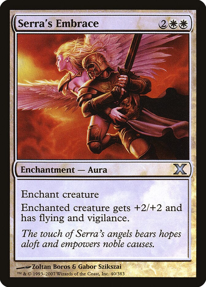 Serra's Embrace (Premium Foil) [Tenth Edition] MTG Single Magic: The Gathering  | Multizone: Comics And Games