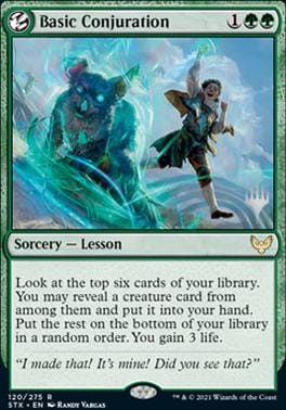 Basic Conjuration (Promo Pack) [Strixhaven: School of Mages Promos] MTG Single Magic: The Gathering  | Multizone: Comics And Games