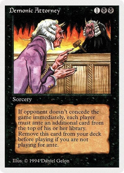 Demonic Attorney [Summer Magic / Edgar] MTG Single Magic: The Gathering  | Multizone: Comics And Games