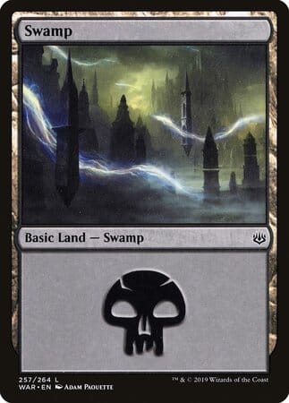Swamp (257) [War of the Spark] MTG Single Magic: The Gathering  | Multizone: Comics And Games