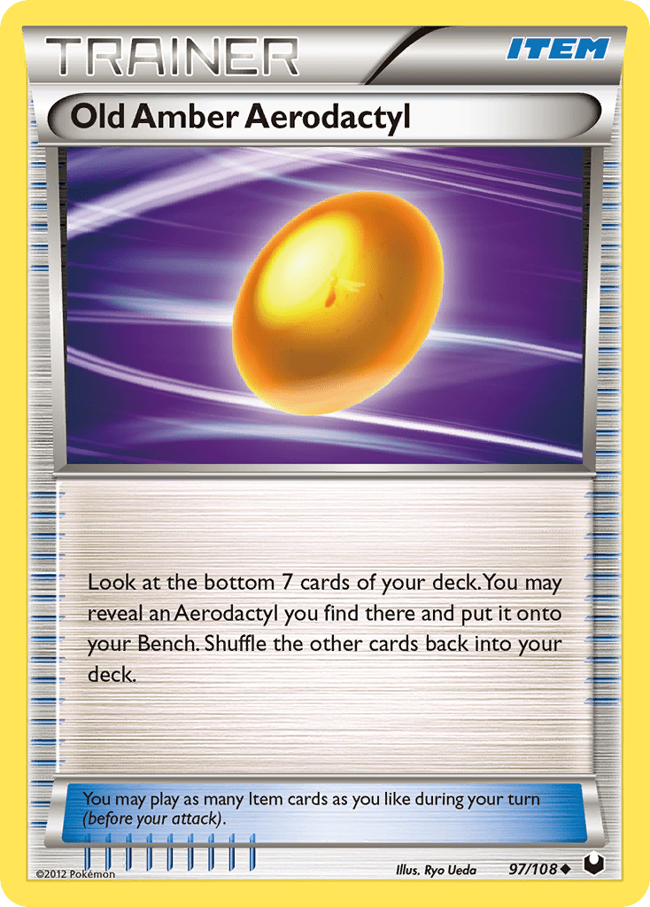 Old Amber Aerodactyl (97/108) [Black & White: Dark Explorers] Pokemon Single Pokémon  | Multizone: Comics And Games
