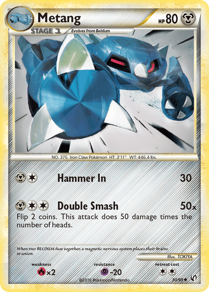 Metang (30/90) [HeartGold & SoulSilver: Undaunted] Pokemon Single Pokémon  | Multizone: Comics And Games