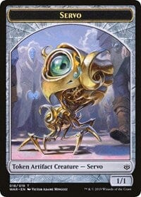 Servo // Dragon Double-sided Token (Challenger 2020) [Unique and Miscellaneous Promos] MTG Single Magic: The Gathering  | Multizone: Comics And Games