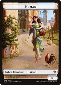 Human Double-sided Token (Challenger 2020) [Unique and Miscellaneous Promos] MTG Single Magic: The Gathering  | Multizone: Comics And Games