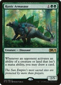 Runic Armasaur [Promo Pack: Ikoria] MTG Single Magic: The Gathering  | Multizone: Comics And Games