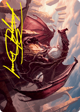 Velomachus Lorehold Art Card (Gold-Stamped Signature) [Strixhaven: School of Mages Art Series] MTG Single Magic: The Gathering  | Multizone: Comics And Games