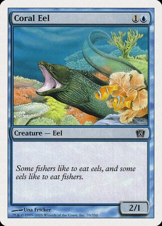 Coral Eel [Eighth Edition] MTG Single Magic: The Gathering  | Multizone: Comics And Games