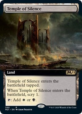 Temple of Silence (Extended Art) [Core Set 2021] MTG Single Magic: The Gathering  | Multizone: Comics And Games