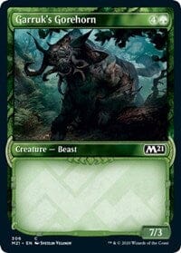 Garruk's Gorehorn (Showcase) [Core Set 2021] MTG Single Magic: The Gathering  | Multizone: Comics And Games