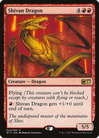 Shivan Dragon [Welcome Deck 2017] MTG Single Magic: The Gathering  | Multizone: Comics And Games