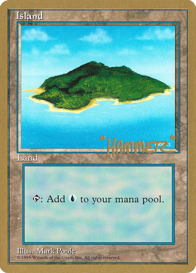 Island (shr367) (Shawn "Hammer" Regnier) [Pro Tour Collector Set] MTG Single Magic: The Gathering  | Multizone: Comics And Games