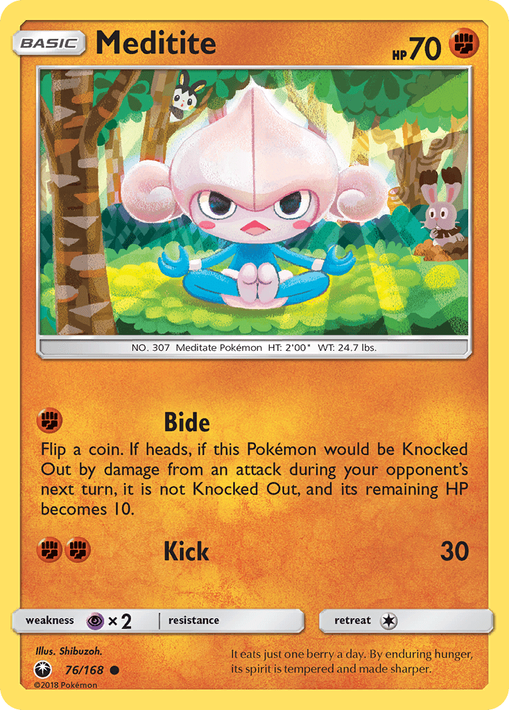 Meditite (76/168) [Sun & Moon: Celestial Storm] Pokemon Single Pokémon  | Multizone: Comics And Games