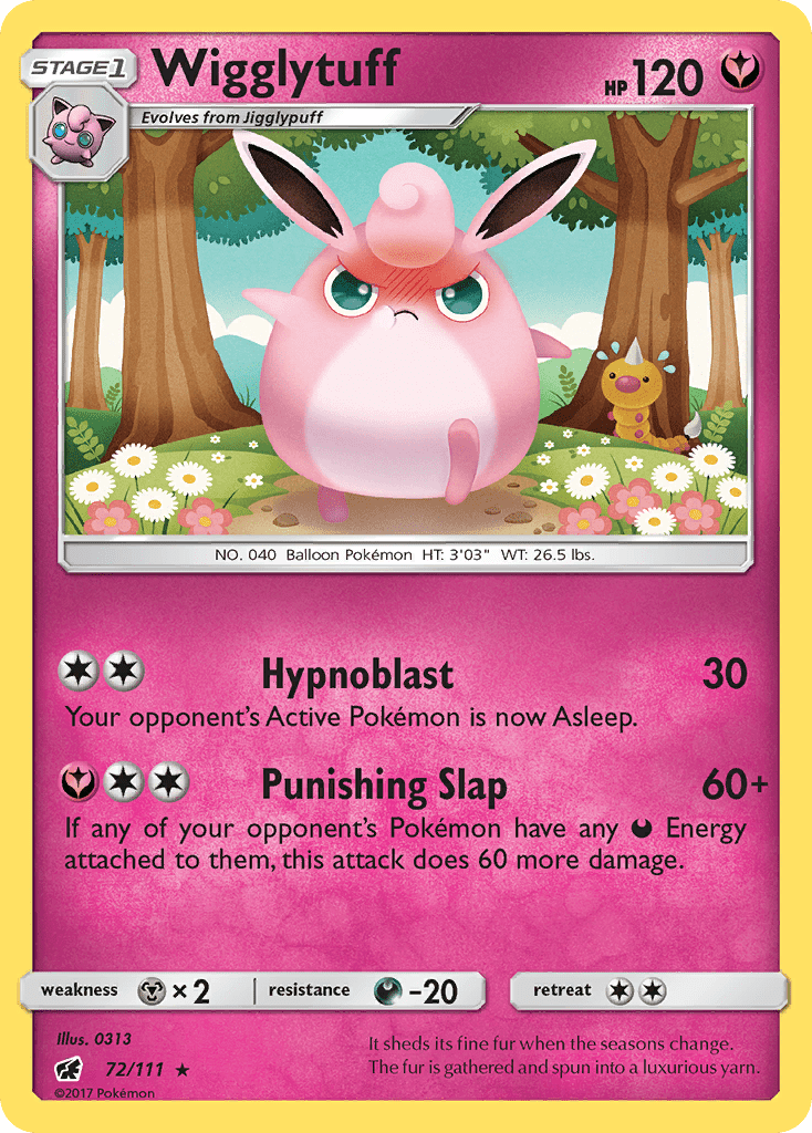 Wigglytuff (72/111) [Sun & Moon: Crimson Invasion] Pokemon Single Pokémon  | Multizone: Comics And Games