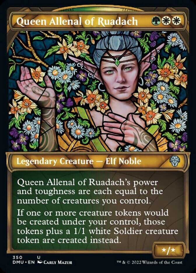 Queen Allenal of Ruadach (Showcase Textured) [Dominaria United] MTG Single Magic: The Gathering  | Multizone: Comics And Games