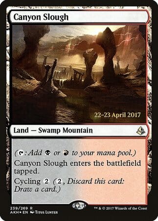 Canyon Slough [Amonkhet Promos] MTG Single Magic: The Gathering  | Multizone: Comics And Games