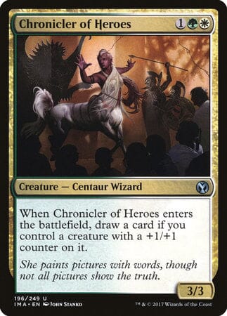 Chronicler of Heroes [Iconic Masters] MTG Single Magic: The Gathering  | Multizone: Comics And Games