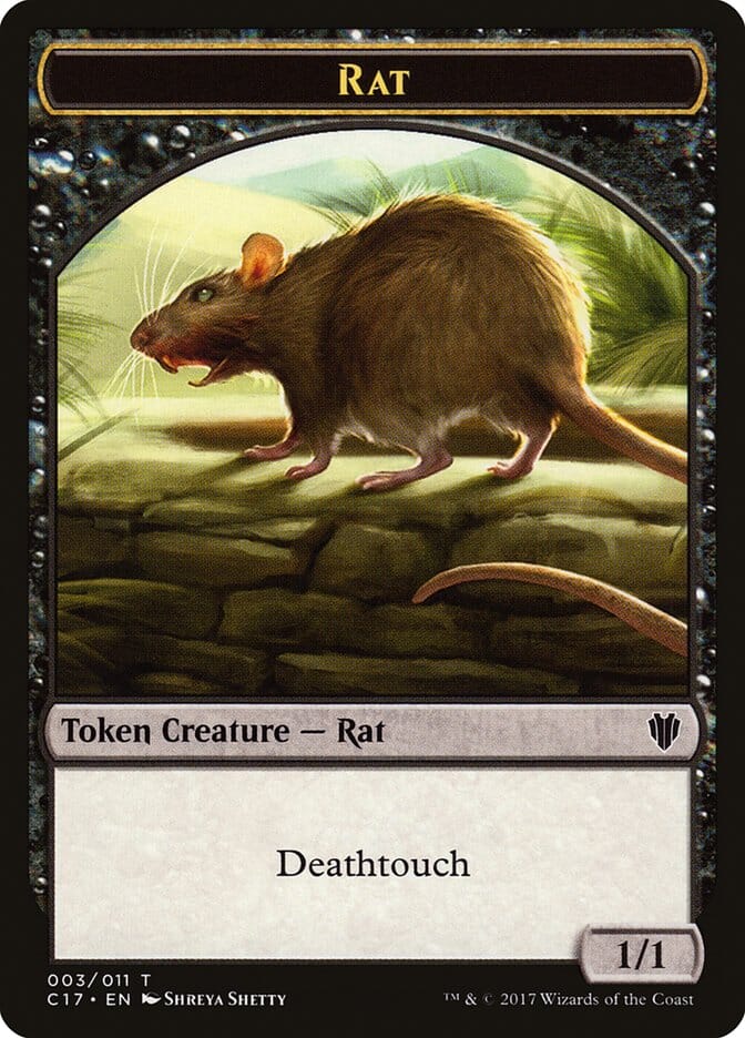 Rat Token [Commander 2017 Tokens] MTG Single Magic: The Gathering  | Multizone: Comics And Games