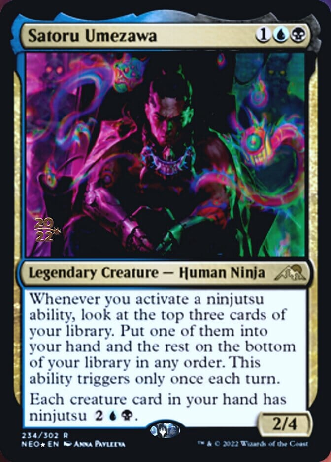 Satoru Umezawa [Kamigawa: Neon Dynasty Prerelease Promos] MTG Single Magic: The Gathering  | Multizone: Comics And Games