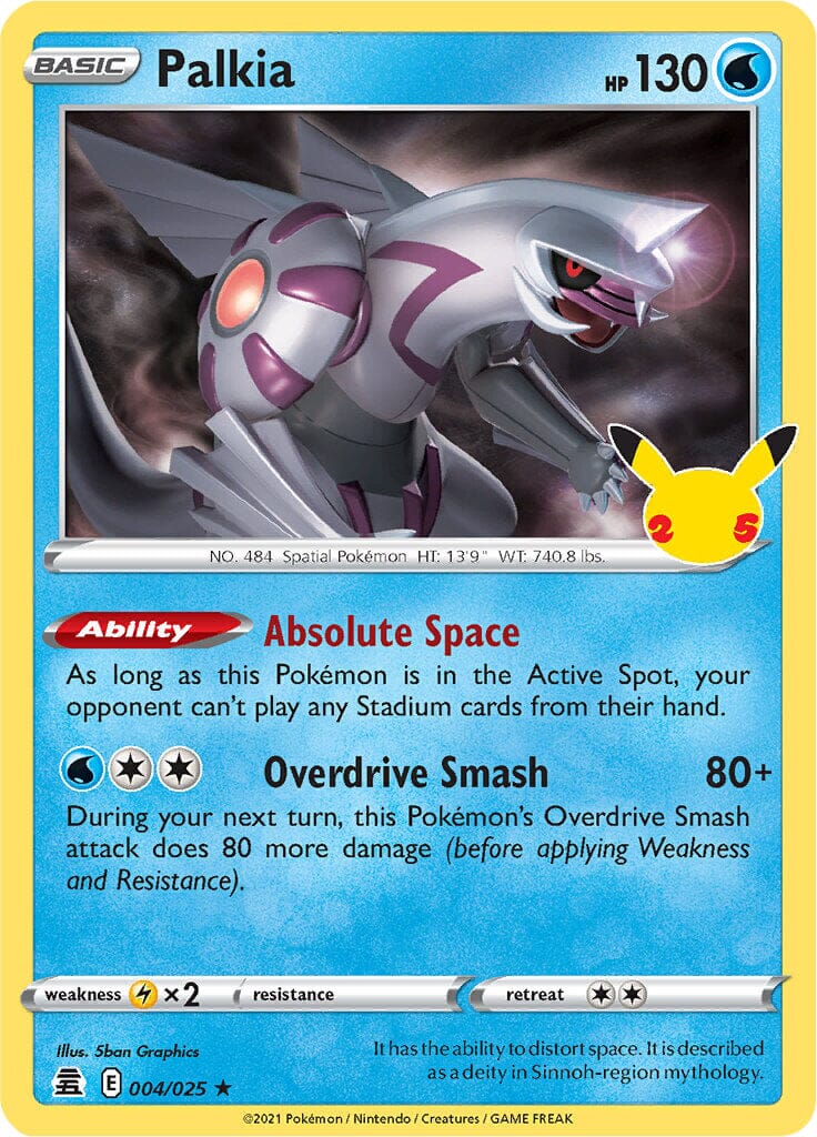 Palkia (004/025) [Celebrations: 25th Anniversary] Pokemon Single Pokémon  | Multizone: Comics And Games