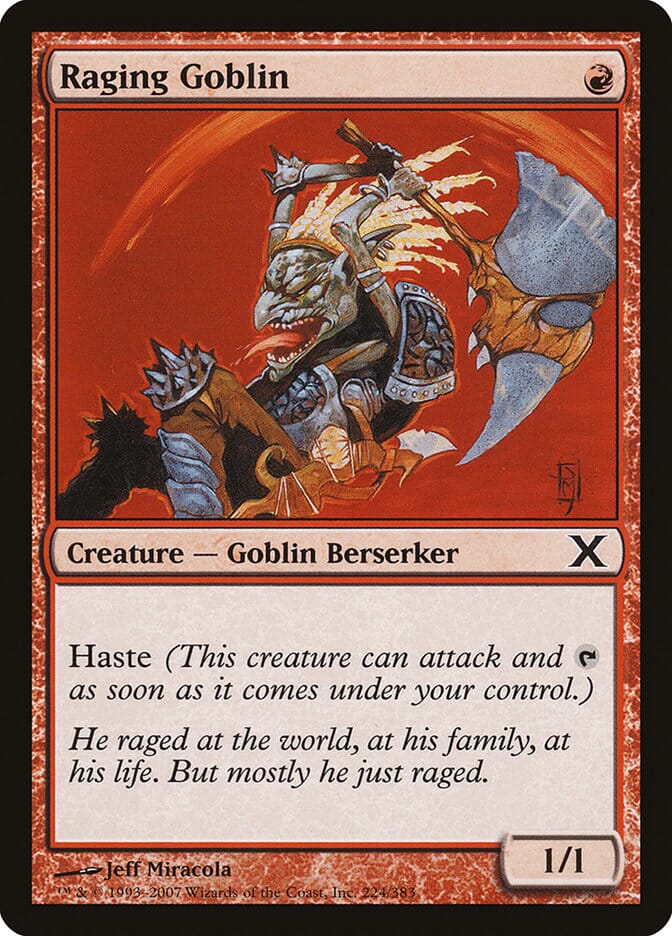 Raging Goblin [Tenth Edition] MTG Single Magic: The Gathering  | Multizone: Comics And Games