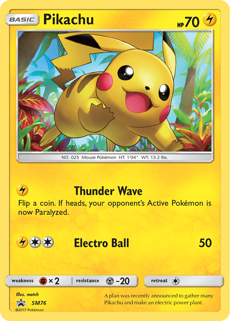 Pikachu (SM76) [Sun & Moon: Black Star Promos] Pokemon Single Pokémon  | Multizone: Comics And Games