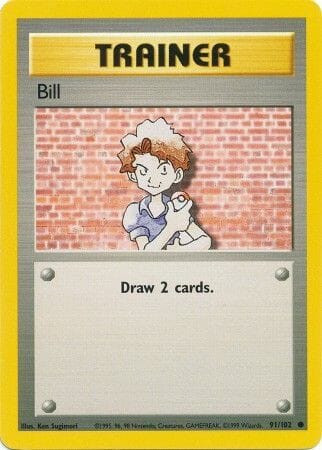 Bill (91/102) [Base Set Unlimited] Pokemon Single Pokémon  | Multizone: Comics And Games