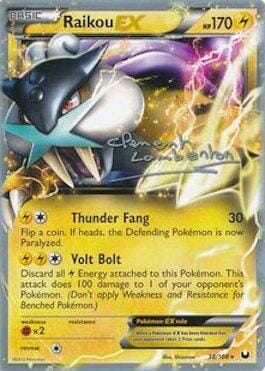 Raikou EX (38/108) (Anguille Sous Roche - Clement Lamberton) [World Championships 2013] Pokemon Single Pokémon  | Multizone: Comics And Games