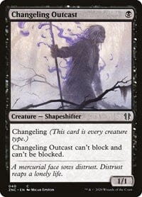 Changeling Outcast [Zendikar Rising Commander] MTG Single Magic: The Gathering  | Multizone: Comics And Games