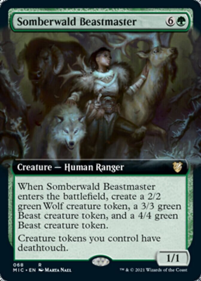 Somberwald Beastmaster (Extended) [Innistrad: Midnight Hunt Commander] MTG Single Magic: The Gathering  | Multizone: Comics And Games