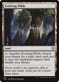 Evolving Wilds [Zendikar Rising Commander] MTG Single Magic: The Gathering  | Multizone: Comics And Games