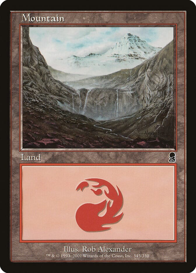 Mountain (345) [Odyssey] MTG Single Magic: The Gathering  | Multizone: Comics And Games