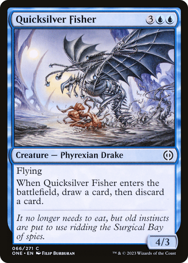 Quicksilver Fisher [Phyrexia: All Will Be One] MTG Single Magic: The Gathering  | Multizone: Comics And Games