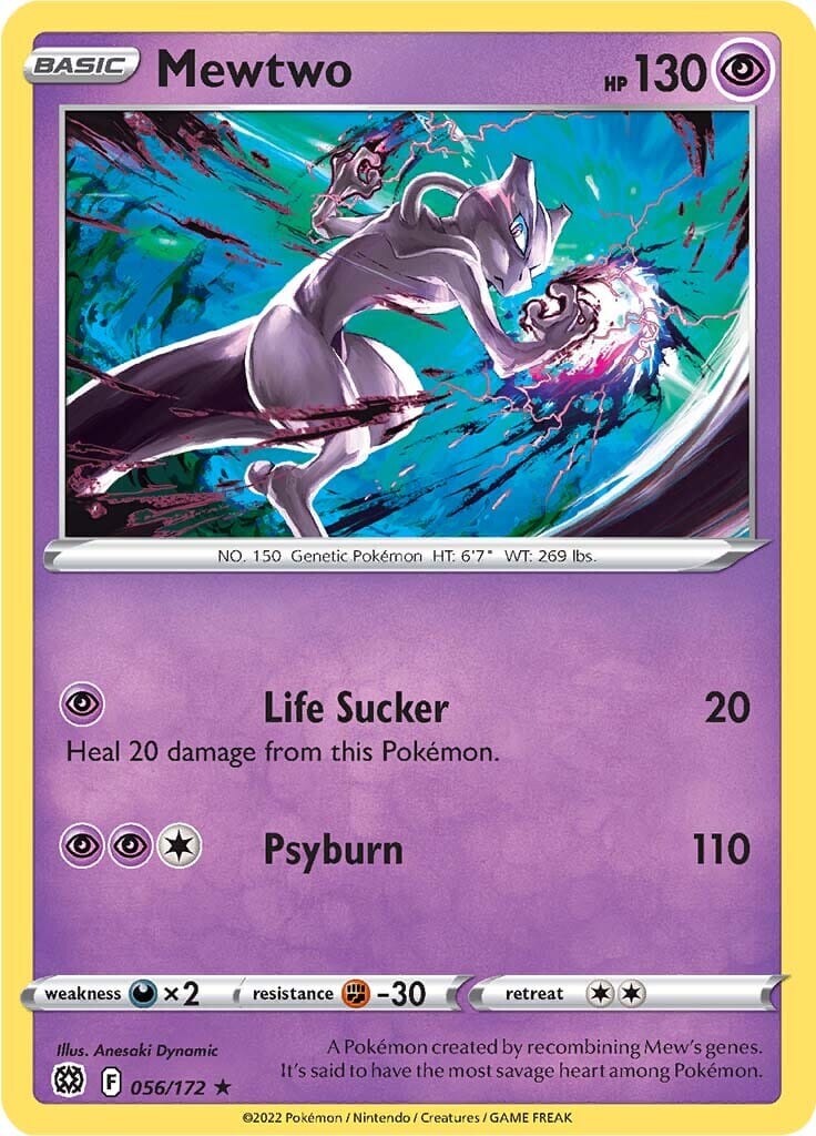 Mewtwo (056/172) [Sword & Shield: Brilliant Stars] Pokemon Single Pokémon  | Multizone: Comics And Games